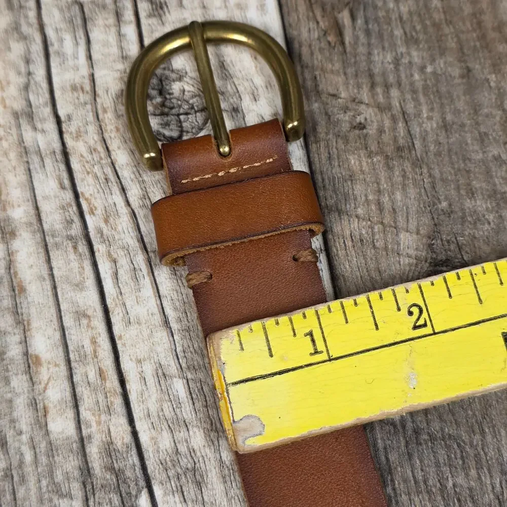 Brown Leather Belt Size Large Old Money Minimalist Preppy